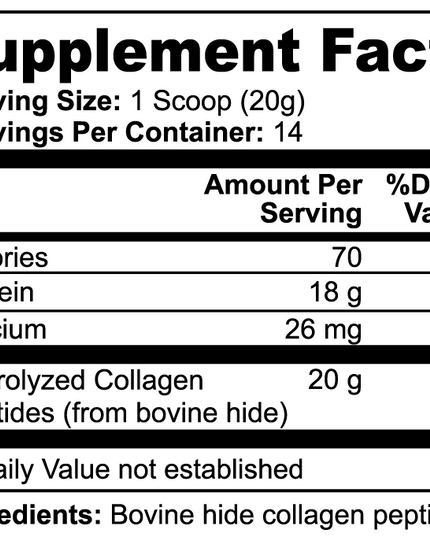 Grass-Fed Hydrolyzed Collagen Peptide