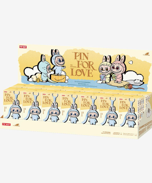 Pop Mart Labubu Pin for Love Series Blind Box (A-M) Yellow