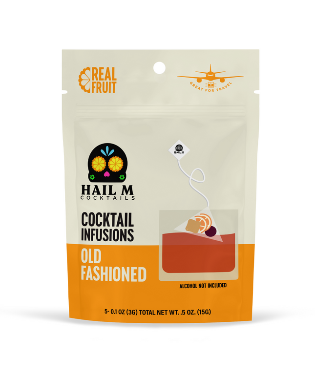 Old Fashioned Infusion Kit – Travel Cocktail Tea Bags - Classic