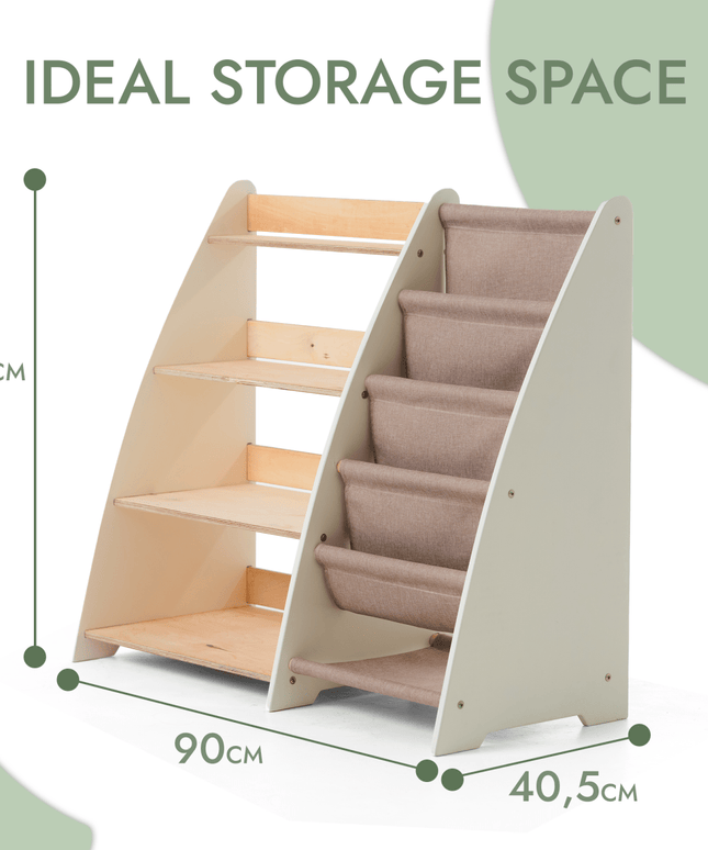 2in1 Montessori Shelf for Books and Toys