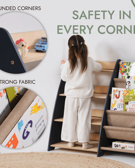 2in1 Montessori Shelf for Books and Toys