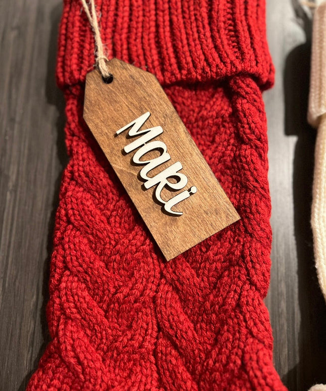 Red Knitted Christmas Stocking