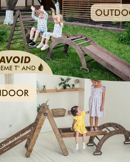 Montessori Triangle Ladder - Handmade Climber for Kids 1-7 y.o.