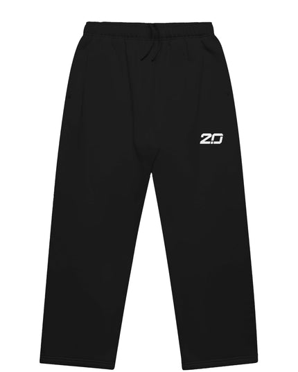 Mens Relax Cuffless Trackpants (Black)