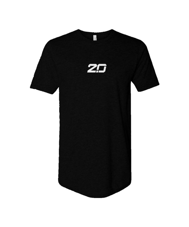 Long Body Short Sleeve Crew (Black)