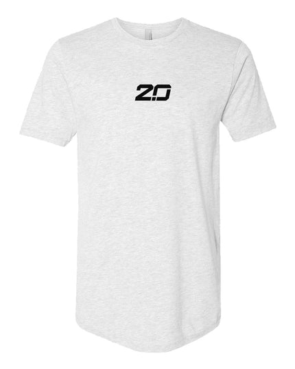 Long Body Short Sleeve Crew (White)