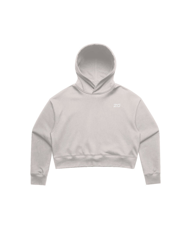 Women's Relax Crop Hoodie (Bone)