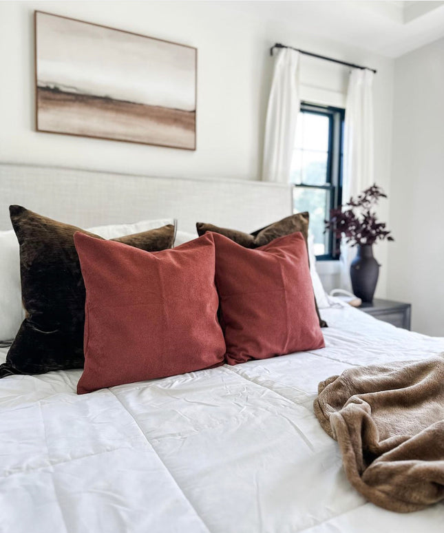 Berry Sherpa Pillow Cover