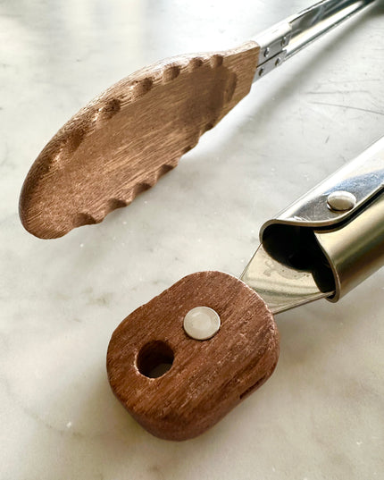 Acacia Wood Tongs, Set of 2