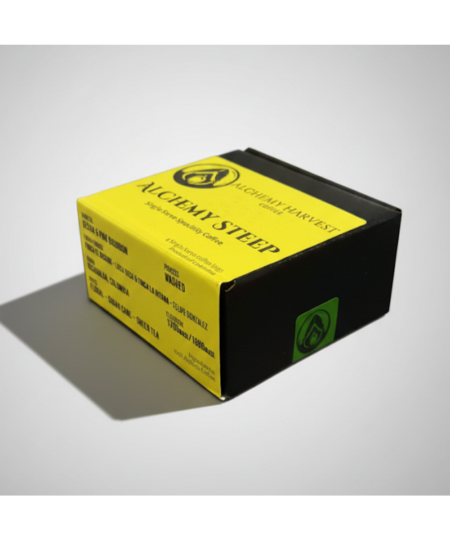 Gesha & Pink Bourbon Blend – Alchemy Steep (4-Pack)