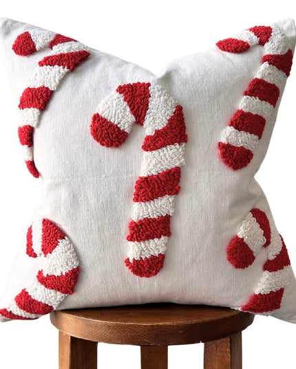 Candy Cane Pillow Cover
