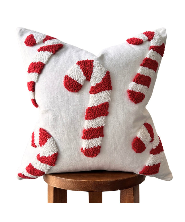 Candy Cane Pillow Cover