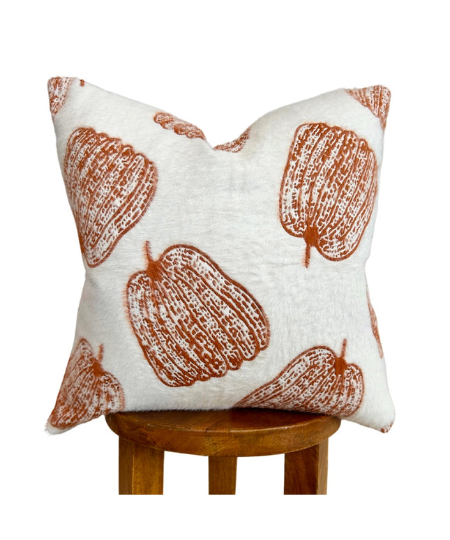 White Pumpkin Pillow Cover