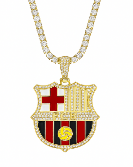 Customized Gifts Barcelona F.C. Pendant Necklace Chain for Football Fans