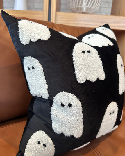 Black Ghost Pillow Cover