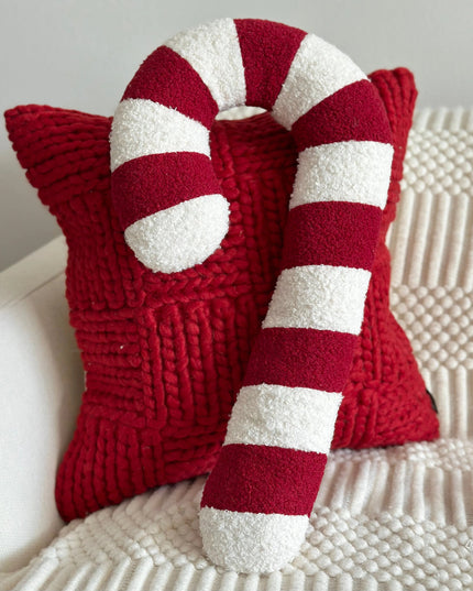 Candy Cane Shaped Pillow