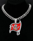 silvery-Tampa Bay Buccaneers / Link Chain / 24inches