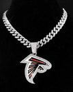 silvery-Atlanta Falcons / Link Chain / 24inches