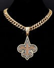 Golden-New Orleans Saints / Link Chain / 24inches