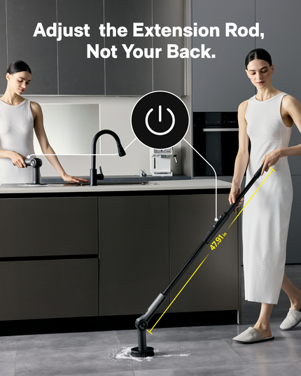 HOTO Flexi™ Cordless Spin Scrubber