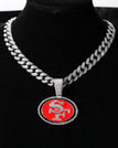 silvery-San Francisco 49ers / Link Chain / 24inches