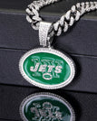 silvery-New York Jets / Link Chain / 24inches