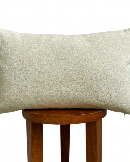 Cream Sherpa Lumbar Pillow Cover