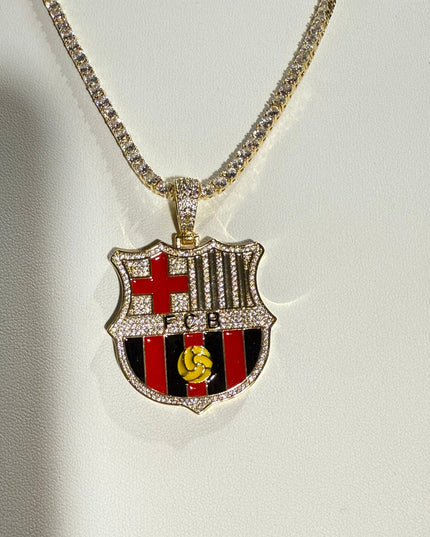 Customized Gifts Barcelona F.C. Pendant Necklace Chain for Football Fans