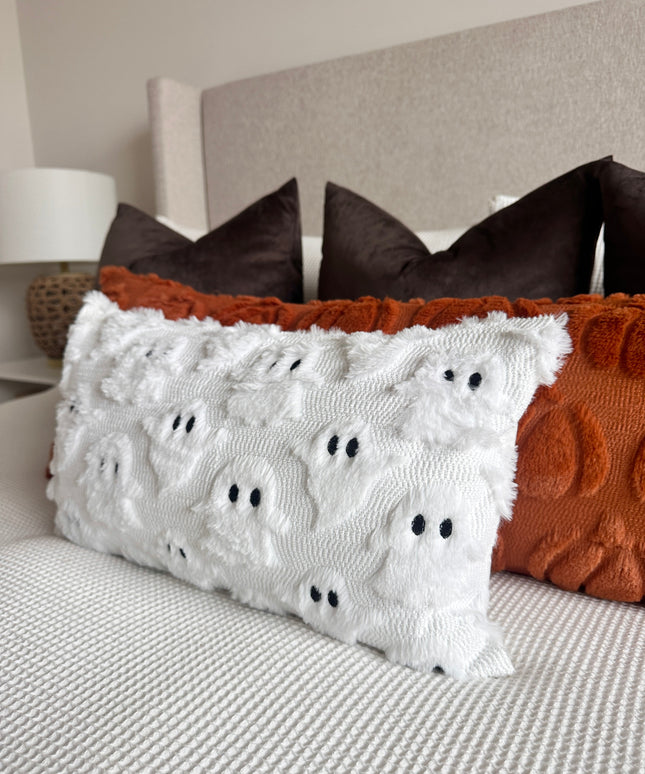 Spooky Ghost Lumbar Pillow Cover