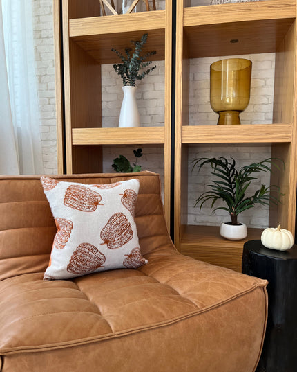 White Pumpkin Pillow Cover