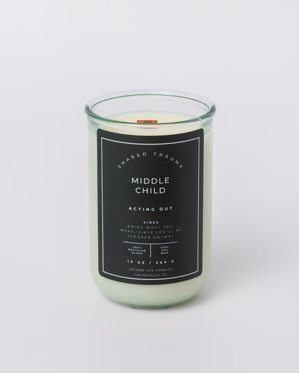Shared Trauma Candles - Layoffs - 13 Oz Crackling Wood Wick - Ginger & Saffron