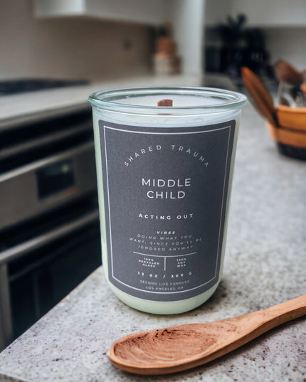 Shared Trauma Candles - Layoffs - 13 Oz Crackling Wood Wick - Ginger & Saffron