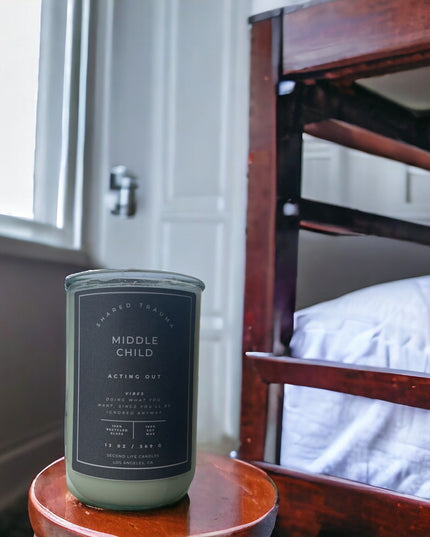 Shared Trauma Candles - Layoffs - 13 Oz Crackling Wood Wick - Ginger & Saffron