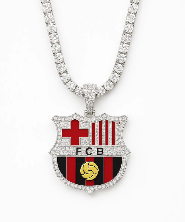 Customized Gifts Barcelona F.C. Pendant Necklace Chain for Football Fans