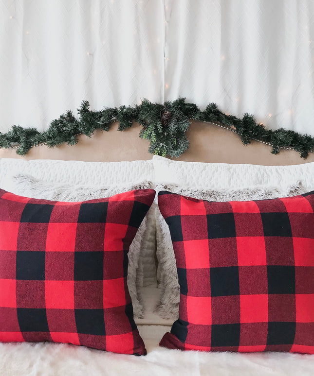 Red Buffalo Plaid Pillow Cover