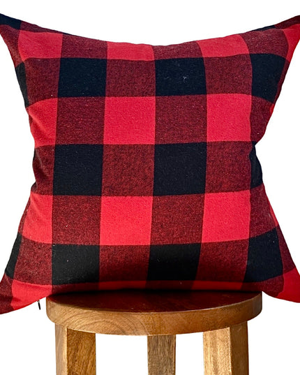 Red Buffalo Plaid Pillow Cover