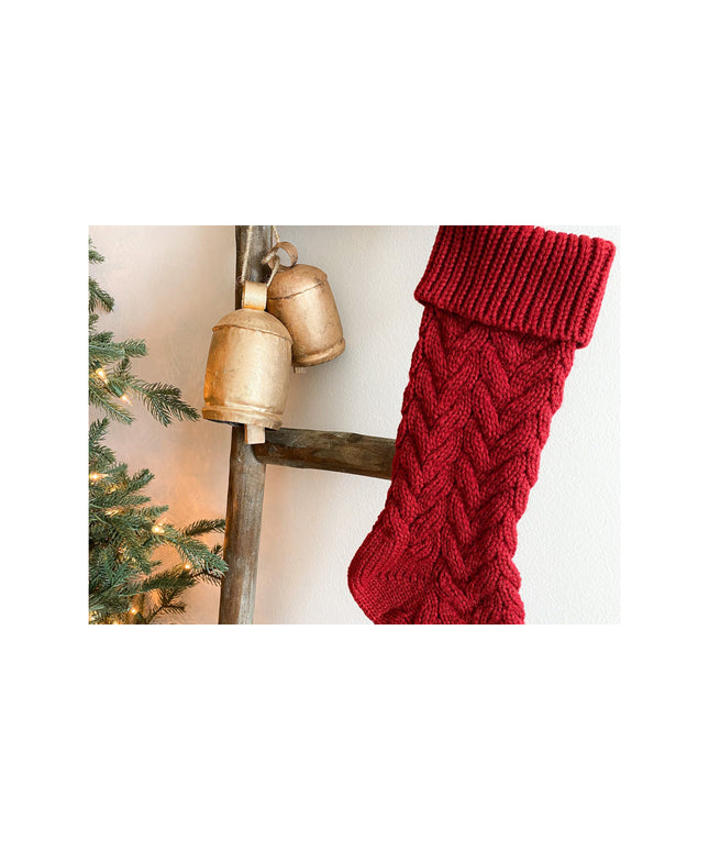 Red Knitted Christmas Stocking