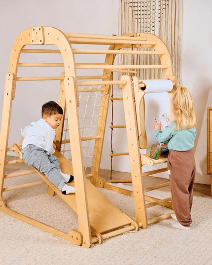 Indoor Playground for Children - 7in1 Playground + Swings Set + Slide Board + Art Set