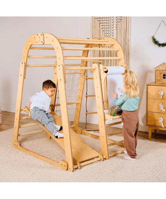 Indoor Playground for Children - 7in1 Playground + Swings Set + Slide Board + Art Set