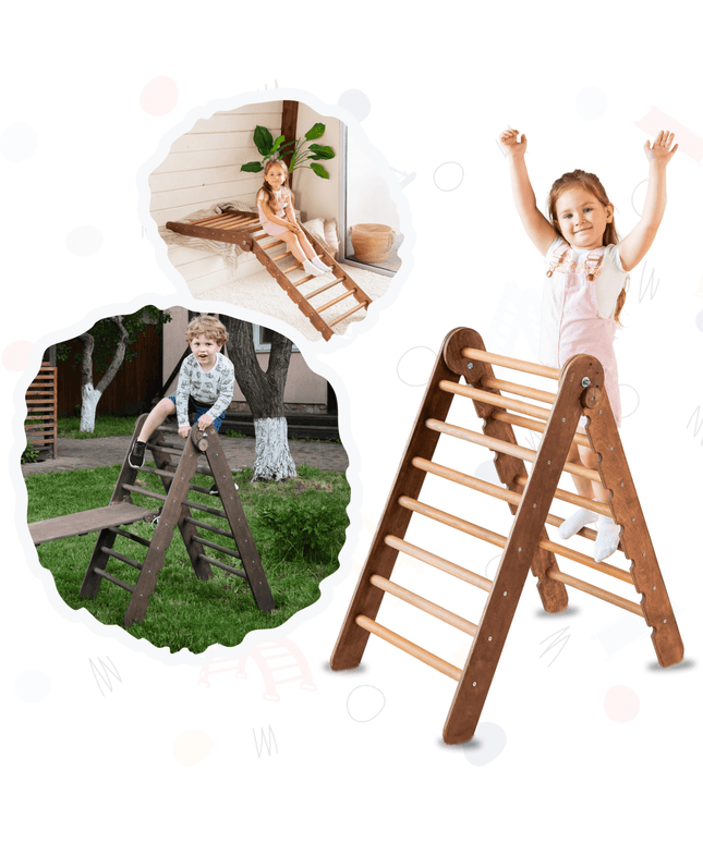 Montessori Triangle Ladder - Handmade Climber for Kids 1-7 y.o.