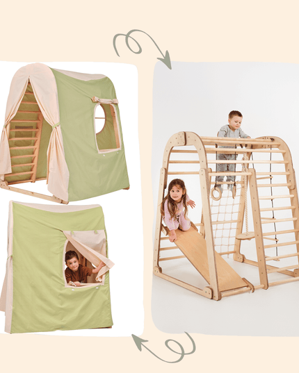 Play Tent Cover for Indoor Wooden Playground