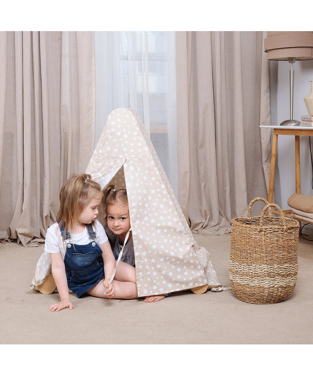 Play Tent Cover with Mat for Climbing Triangle Ladder