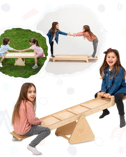 Wooden Seesaw for Toddlers