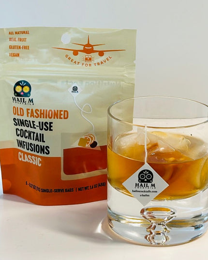 Old Fashioned Infusion Kit – Travel Cocktail Tea Bags - Classic
