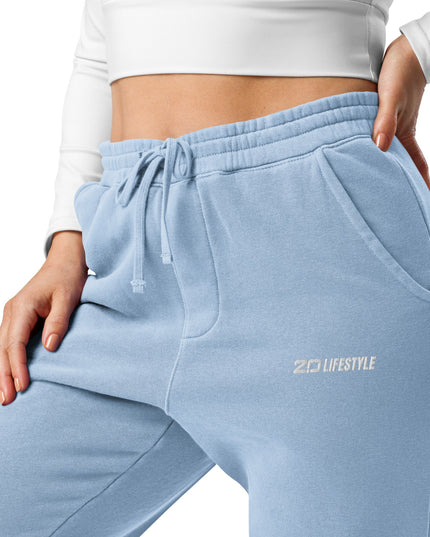 Pigment-dyed sweatpants (Light Blue)