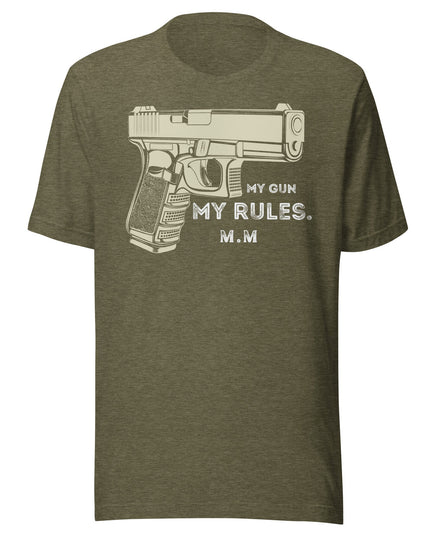 My Gun My Rules Tee - 2A Patriotic Shirt | Merican Made