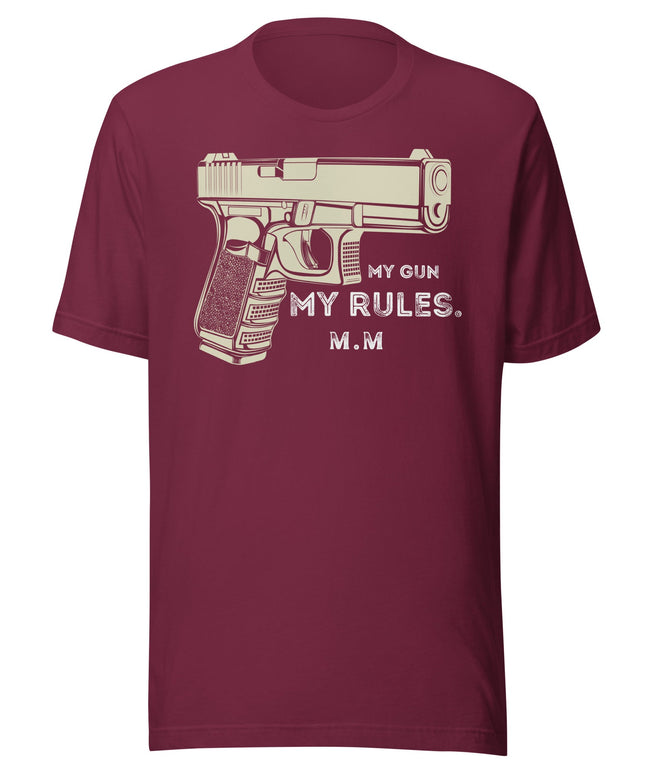My Gun My Rules Tee - 2A Patriotic Shirt | Merican Made