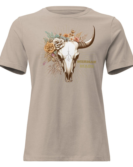 Flower Skull Relaxed T-Shirt