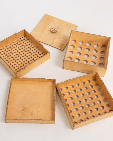 Wooden storage/sorter for constructor